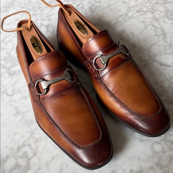 MAGNANNI Leather Hendidos Horsebit Loafers Men’s 8
